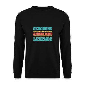 Occupation: Entertainer - Unisex Sweatshirt - black - Front - Alina (178cm) & Michal (187cm)