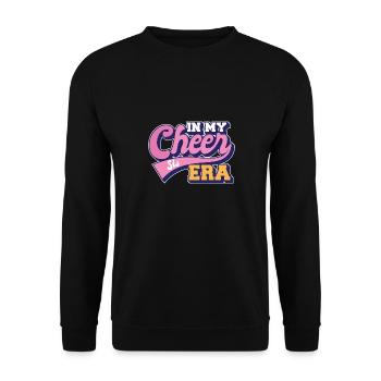 Proud Sister In My Cheer Sis Era Cheering Dance - Unisex Sweatshirt - black - Front - Alina (178cm) & Michal (187cm)