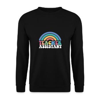 Substitute Teacher Teacher Assistant School - Unisex Pullover - Schwarz - Vorne - Alina (178cm) & Michal (187cm)