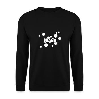 Frank as a first name - Unisex Sweatshirt - black - Front - Alina (178cm) & Michal (187cm)