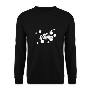 Jannes comme prénom - Sweat-shirt Unisexe - noir - Devant - Alina (178cm) & Michal (187cm)