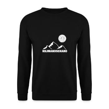 Kilimanjaro as a mountain sport - Unisex Sweatshirt - black - Front - Alina (178cm) & Michal (187cm)