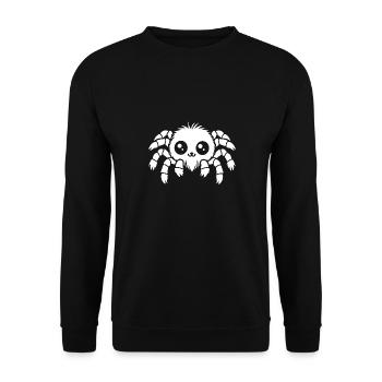 Spinne - Unisex Pullover - Schwarz - Vorne - Alina (178cm) & Michal (187cm)