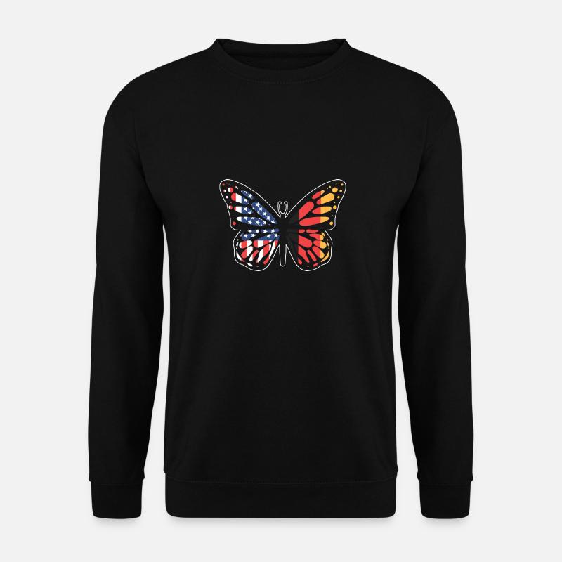 Amerikanisch Deutsch - Unisex Pullover - Schwarz