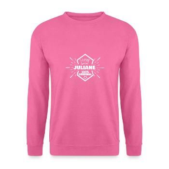 Vorname Juliane - Unisex Pullover - Pink - Vorne