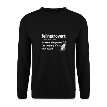 Siamese Cat Siamese Cat - Unisex Sweatshirt - black - Front - Alina (178cm) & Michal (187cm)