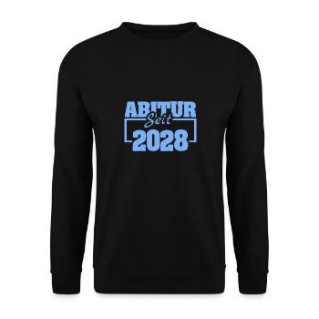 Abitur 2028 - Sweat-shirt Unisexe - noir - Devant - Alina (178cm) & Michal (187cm)