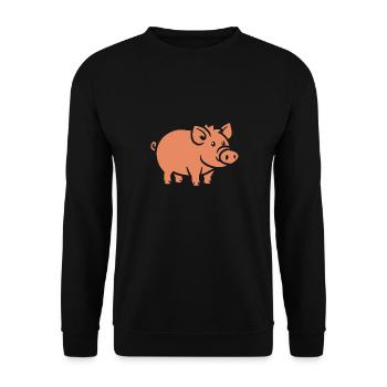 Sanglier - Sweat-shirt Unisexe - noir - Devant - Alina (178cm) & Michal (187cm)