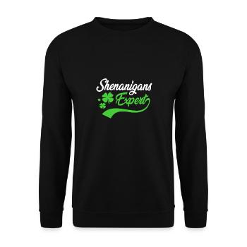 Shenanigan - Unisex Sweatshirt - black - Front - Alina (178cm) & Michal (187cm)