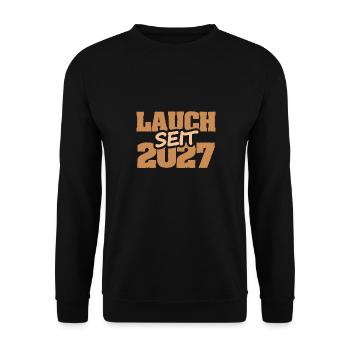 2027 - Unisex Sweatshirt - black - Front - Alina (178cm) & Michal (187cm)