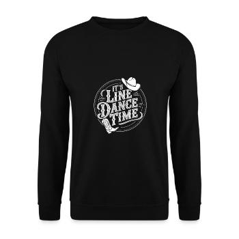Danse en ligne Danse en ligne Danse en ligne Danse - Sweat-shirt Unisexe - noir - Devant - Alina (178cm) & Michal (187cm)
