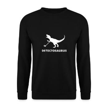 Detectosaurus chasseur de trésor détecteur de métaux drôle - Sweat-shirt Unisexe - noir - Devant - Alina (178cm) & Michal (187cm)
