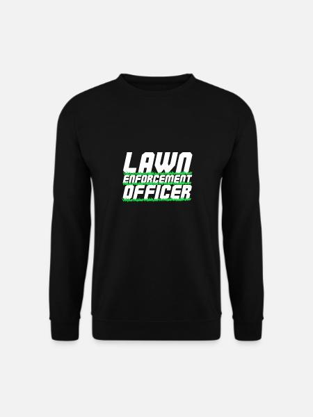 Lawn mowing lawnmower Funny gardener - Unisex Sweatshirt - black