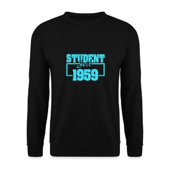 seit 1959 - Unisex Pullover - Schwarz - Vorne - Alina (178cm) & Michal (187cm)