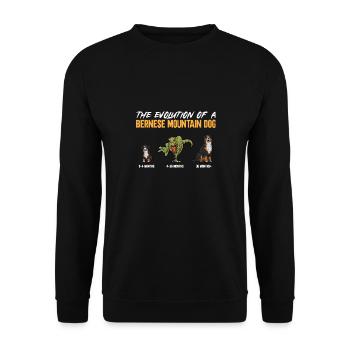 Bernese Mountain Dog - Unisex Sweatshirt - black - Front - Alina (178cm) & Michal (187cm)