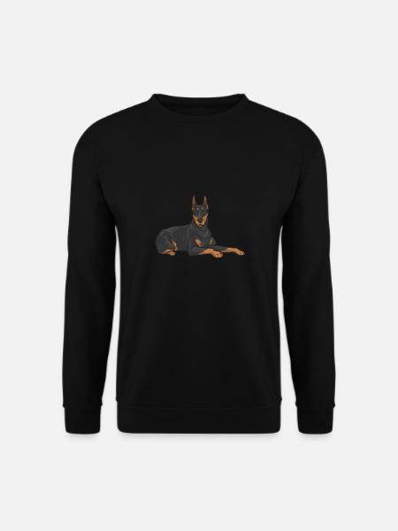 Dobermann Pinscher Hund Dobie - Unisex Pullover - Schwarz