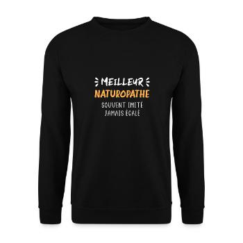 Meilleur naturopathe - Sweat-shirt Unisexe - noir - Devant - Alina (178cm) & Michal (187cm)