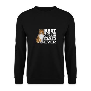 Collie à poil long Collie rugueux Chien - Sweat-shirt Unisexe - noir - Devant - Alina (178cm) & Michal (187cm)