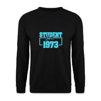 seit 1973 - Unisex Pullover - Schwarz - Vorne - Alina (178cm) & Michal (187cm)
