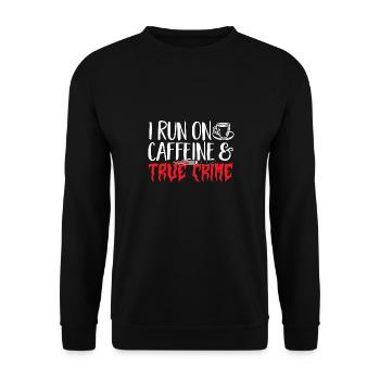 Wahre Verbrechen Podcaster True Crime Podcast - Unisex Sweatshirt - black - Front - Alina (178cm) & Michal (187cm)