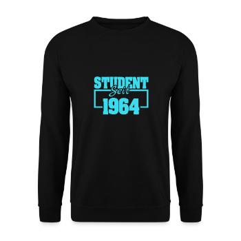 seit 1964 - Unisex Pullover - Schwarz - Vorne - Alina (178cm) & Michal (187cm)