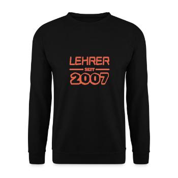 Lehrer 2007 - Unisex Pullover - Schwarz - Vorne - Alina (178cm) & Michal (187cm)