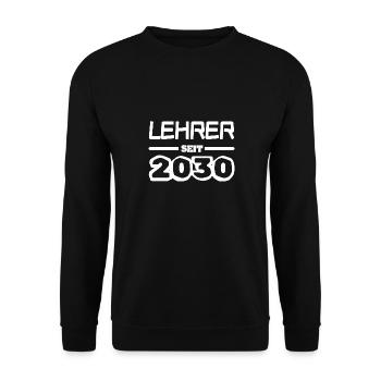 Lehrerin 2030 - Unisex Pullover - Schwarz - Vorne - Alina (178cm) & Michal (187cm)