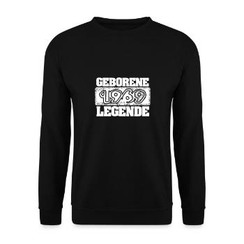 Geburtstag 1969 - Unisex Pullover - Schwarz - Vorne - Alina (178cm) & Michal (187cm)
