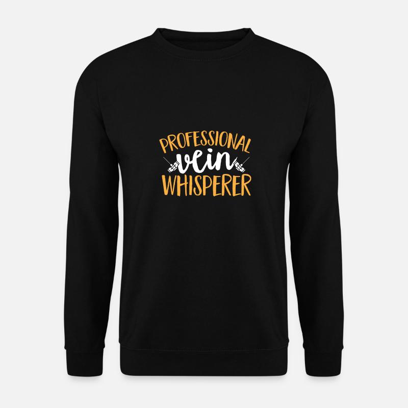 Phlebotomie Blutabnahme Blut Krankenschwester - Unisex Pullover - Schwarz