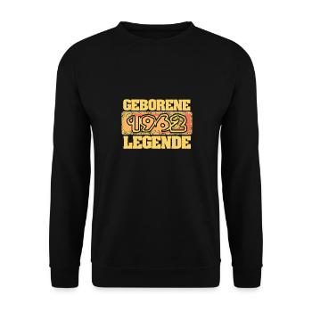 E 1962 - Unisex Pullover - Schwarz - Vorne - Alina (178cm) & Michal (187cm)