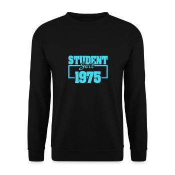 seit 1975 - Unisex Pullover - Schwarz - Vorne - Alina (178cm) & Michal (187cm)
