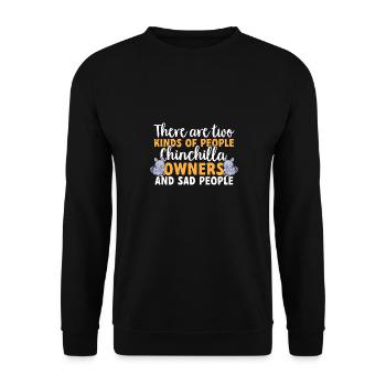 Chinchilla - Unisex Pullover - Schwarz - Vorne - Alina (178cm) & Michal (187cm)
