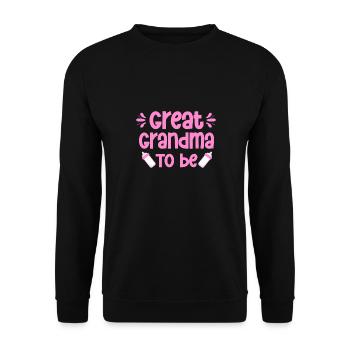 Annonce de bébé sexe révéler bébé fête grand-mère - Sweat-shirt Unisexe - noir - Devant - Alina (178cm) & Michal (187cm)
