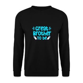 Annonce de bébé sexe révéler bébé fête frère - Sweat-shirt Unisexe - noir - Devant - Alina (178cm) & Michal (187cm)