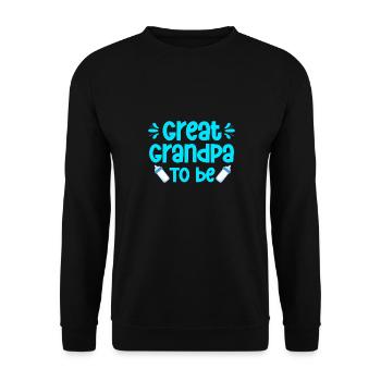Annonce de bébé sexe révéler bébé fête grand-père - Sweat-shirt Unisexe - noir - Devant - Alina (178cm) & Michal (187cm)