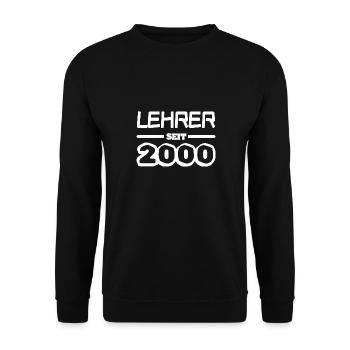 2000 - Unisex Pullover - Schwarz - Vorne - Alina (178cm) & Michal (187cm)
