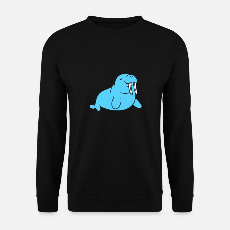 Walross - Unisex Pullover - Schwarz
