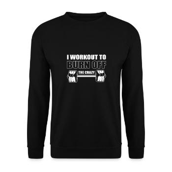 Fitness - Unisex Sweatshirt - black - Front - Alina (178cm) & Michal (187cm)