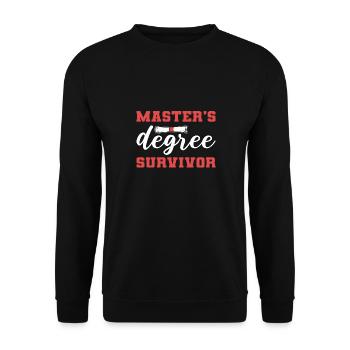Master's Degree Graduation Ceremony - Unisex Sweatshirt - black - Front - Alina (178cm) & Michal (187cm)