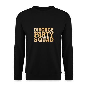 Scheidung - Unisex Pullover - Schwarz - Vorne - Alina (178cm) & Michal (187cm)