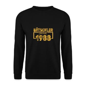 Baccalauréat 1988 - Sweat-shirt Unisexe - noir - Devant - Alina (178cm) & Michal (187cm)