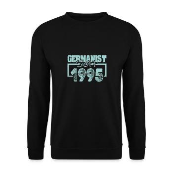Job 1995 - Unisex Sweatshirt - black - Front - Alina (178cm) & Michal (187cm)