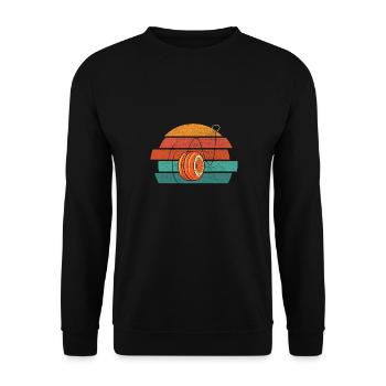Jo-Jo Retro Vintage 90er Jahre Geschenk YoYo Jo Jo - Unisex Pullover - Schwarz - Vorne - Alina (178cm) & Michal (187cm)