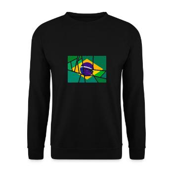 Brasilien - Unisex Pullover - Schwarz - Vorne - Alina (178cm) & Michal (187cm)
