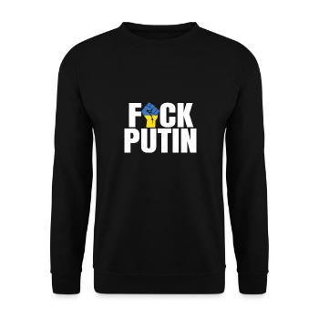Ukraine - Sweat-shirt Unisexe - noir - Devant - Alina (178cm) & Michal (187cm)
