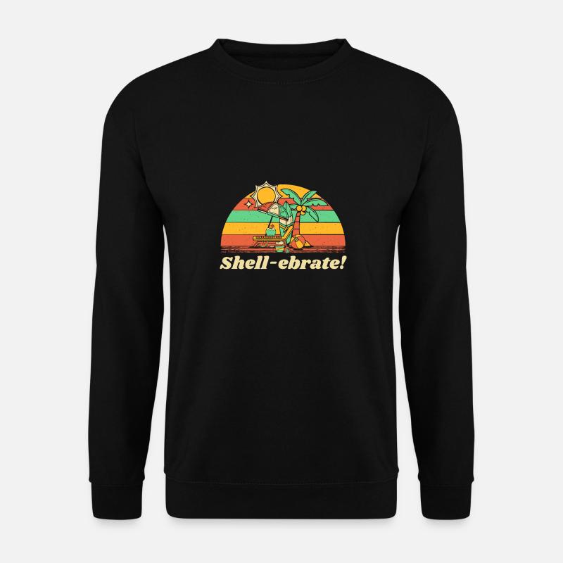 Shell-ebrate! Beach Party Ocean Celebration - Unisex Pullover - Schwarz