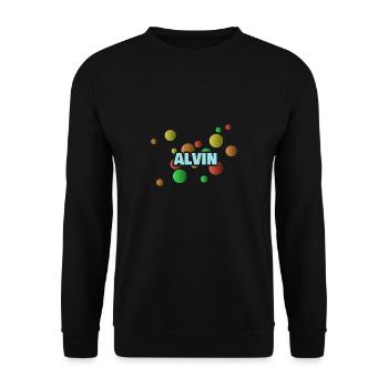 Alvin Ball Pit. - Unisex Sweatshirt - black - Front - Alina (178cm) & Michal (187cm)
