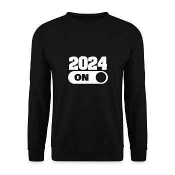 2024 - Unisex Sweatshirt - black - Front - Alina (178cm) & Michal (187cm)