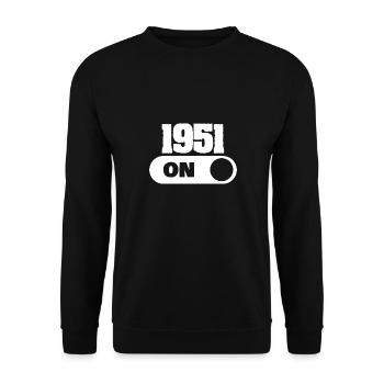 1951 - Unisex Sweatshirt - black - Front - Alina (178cm) & Michal (187cm)