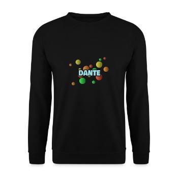 Geschenk Vorname Dante - Unisex Pullover - Schwarz - Vorne - Alina (178cm) & Michal (187cm)